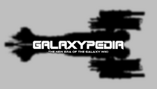 Creator: Unknown - This picture shows a silhouette of a Prototype X-1 on a light gray background. Written in white text is "GALAXYPEDIA" "THE NEW ERA OF THE GALAXY WIKI".
