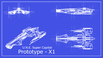 Creator: Unknown - Similarly to the last image, this was a concept poster for what is now the Retro Prototype X-1's model. It is made in a similar style to the Viper blueprint loading screen.